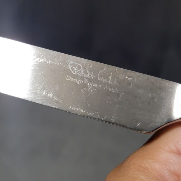 4 Robert Welch Ammonite 18/10 Stainless Butter Knife Flat Handle - Picture 4 of 9